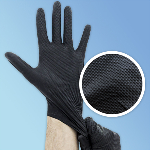 grabber black nitrile gloves