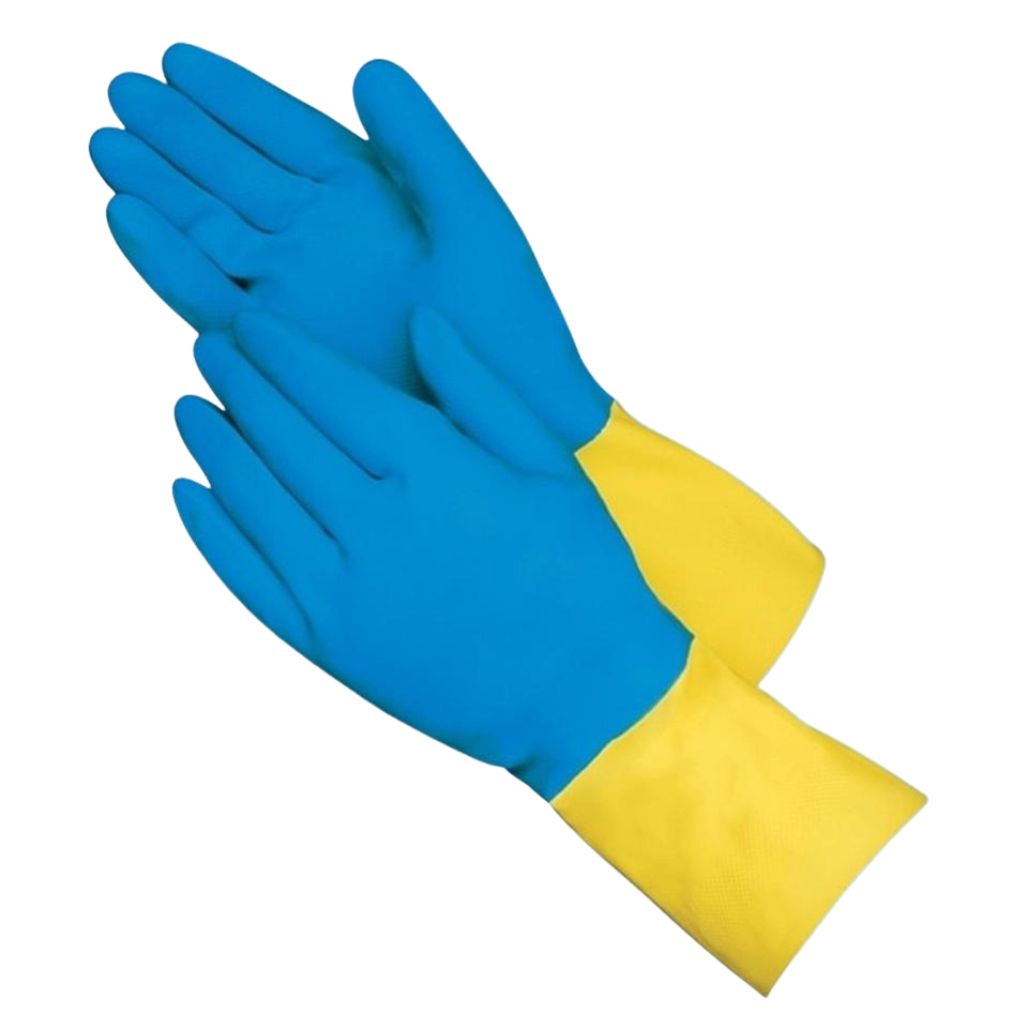13 in. Neoprene Coated Latex Gloves