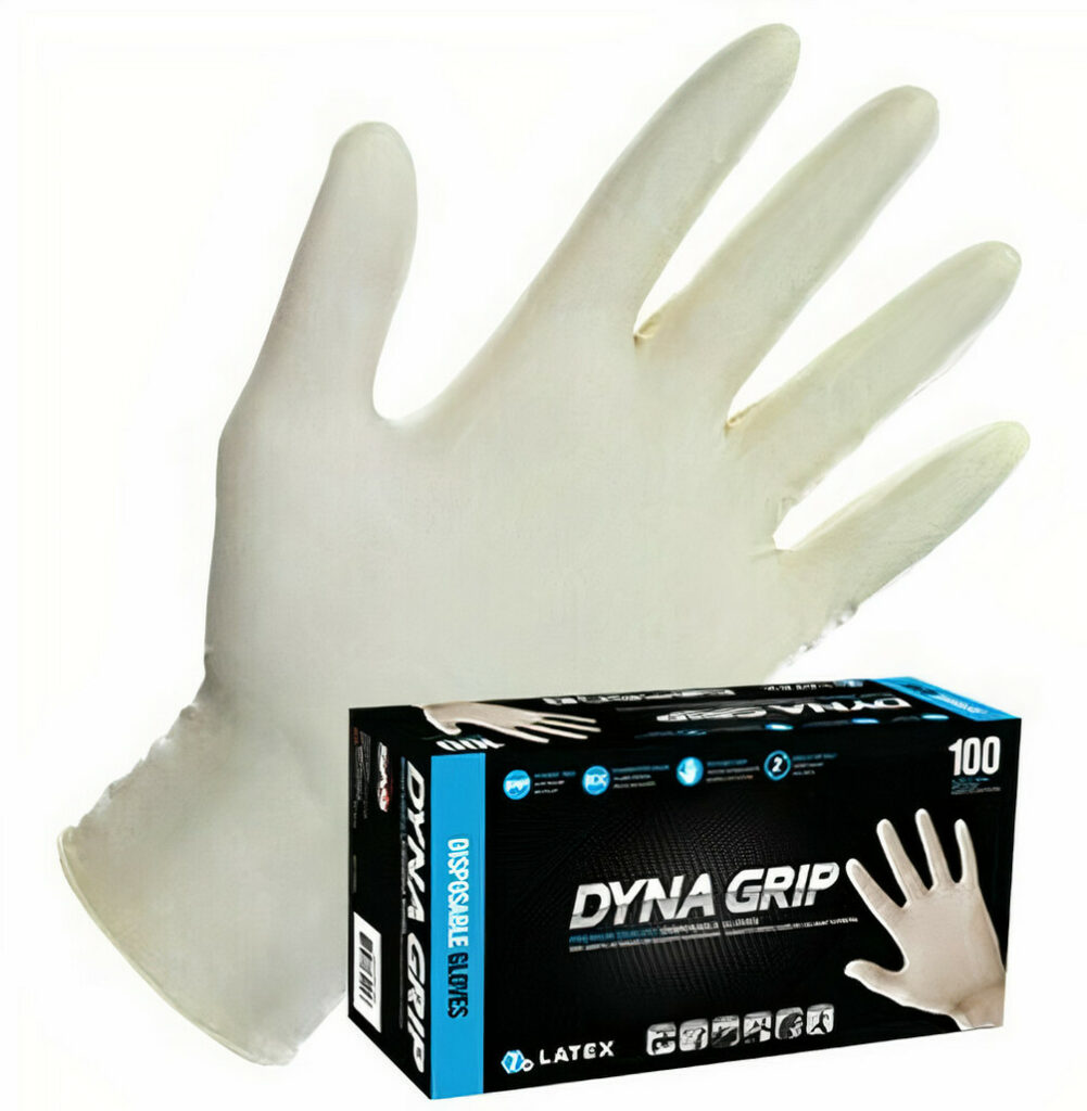 DynaGrip Latex Exam Gloves