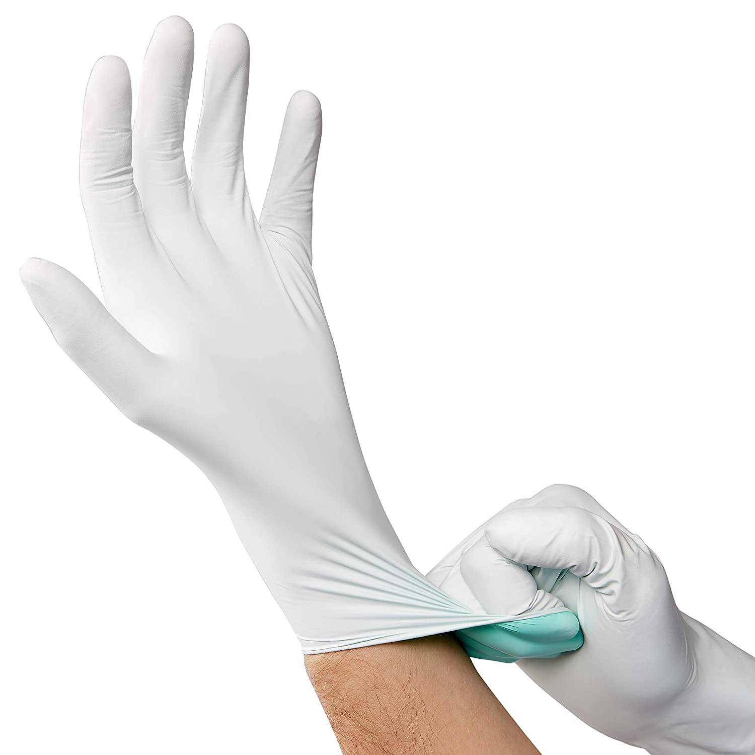 Curad White Nitrile Gloves