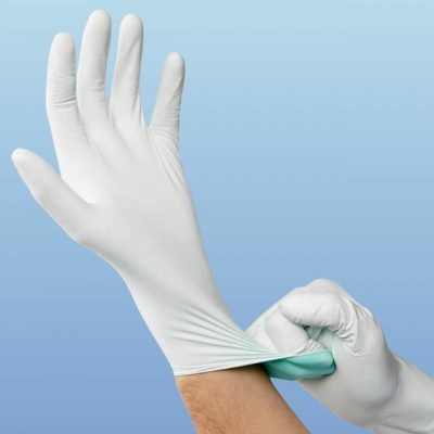 Curad White Nitrile Gloves