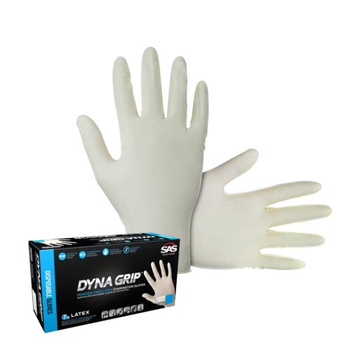 Dyna Grip Disposable Latex Medical Gloves